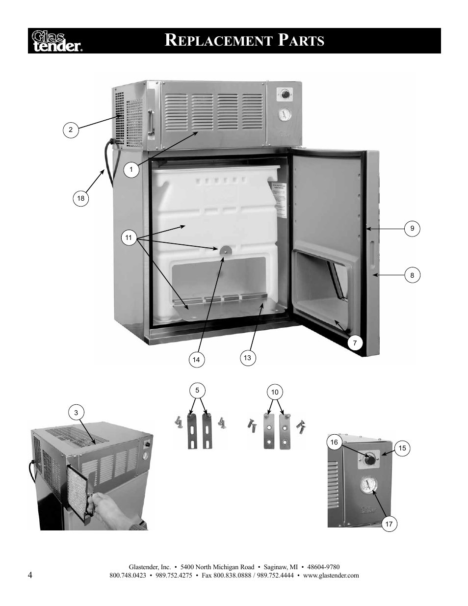 Eplacement, Arts | Glastender Lettuce Crisper User Manual | Page 6 / 12