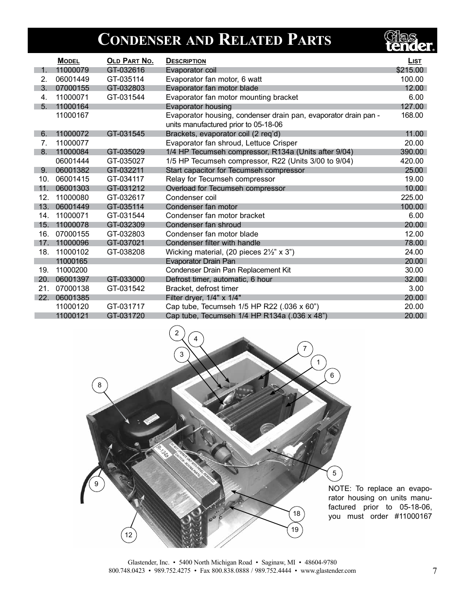 Ondenser, Elated, Arts | Glastender Lettuce Crisper User Manual | Page 9 / 12