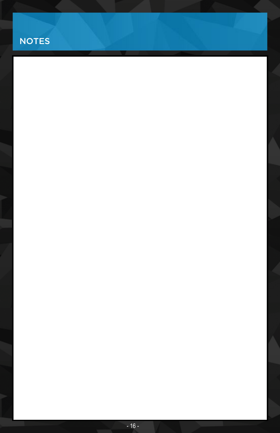 Nyrius ARIES Matrix User Manual | Page 16 / 16
