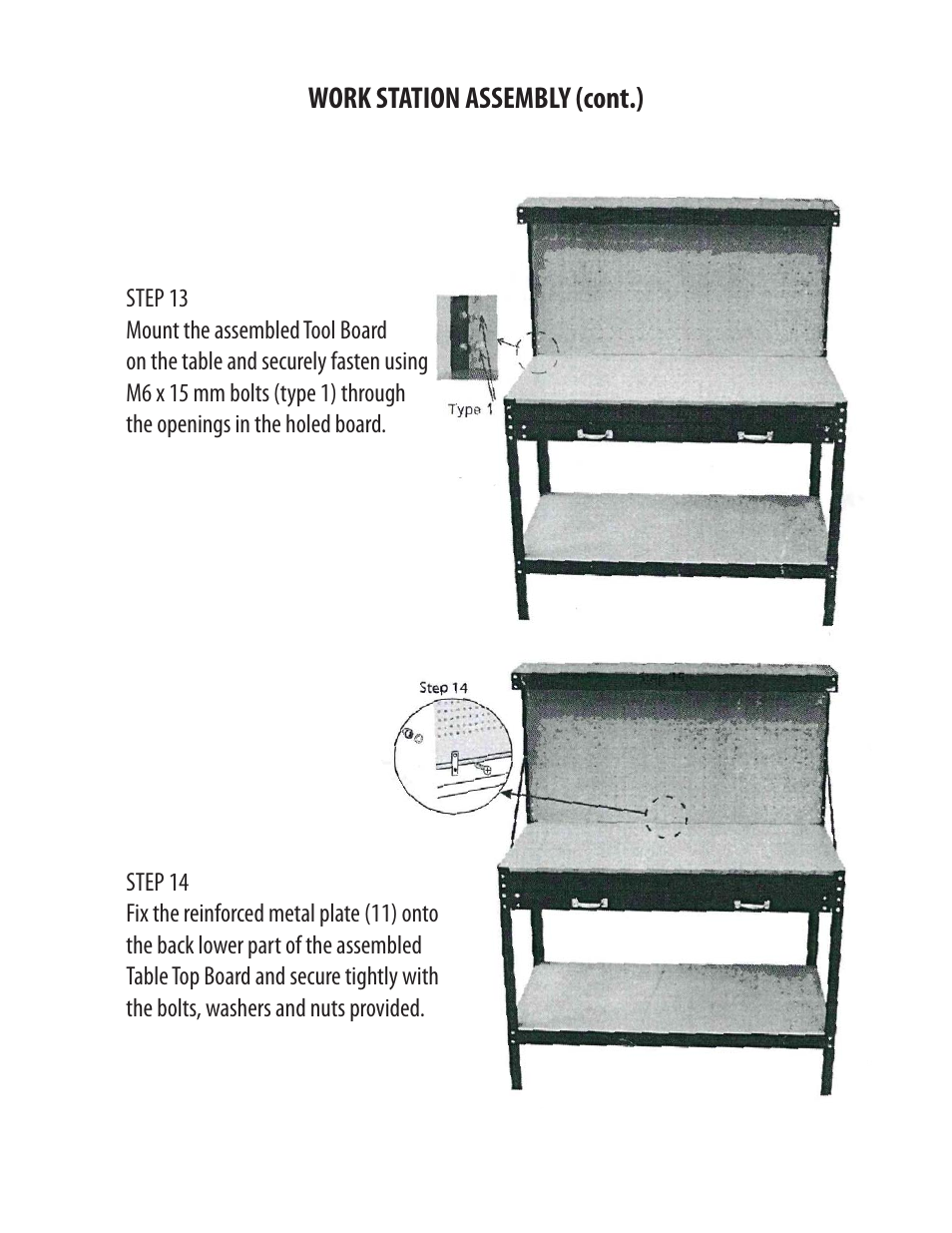 Trademark Tools SINGLE DRAWERWORKBENCH User Manual | Page 10 / 10