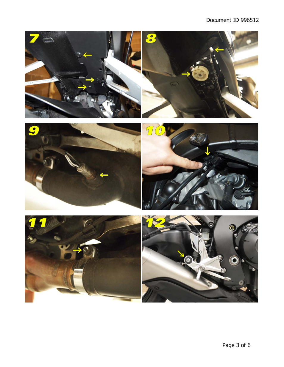 Brocks Performance ShortMeg Full System 14" Muffler CBR-1000RR (12-14) User Manual | Page 3 / 6