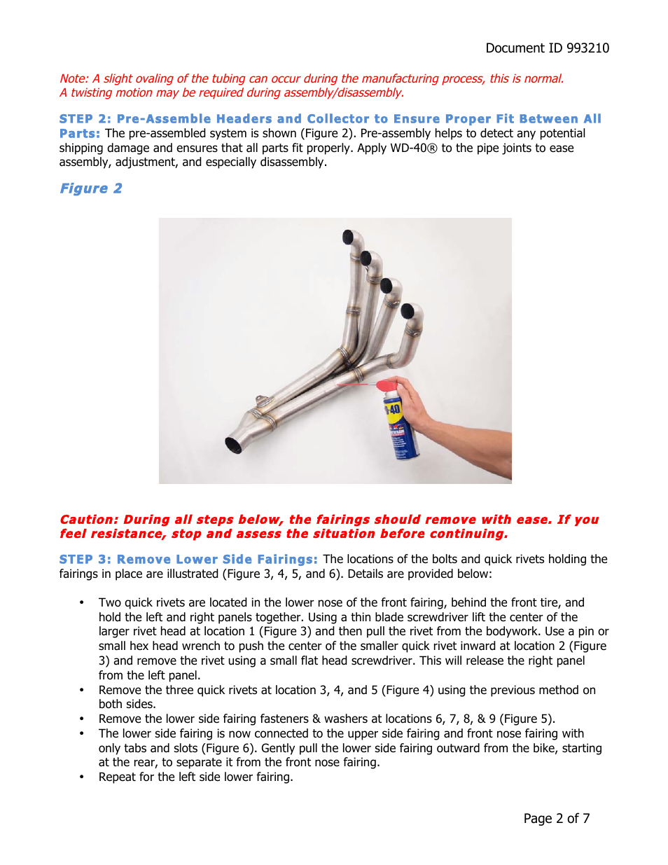 Brocks Performance Alien Head 2 Full System 14" Muffler ZX-10R (11-14) User Manual | Page 2 / 7