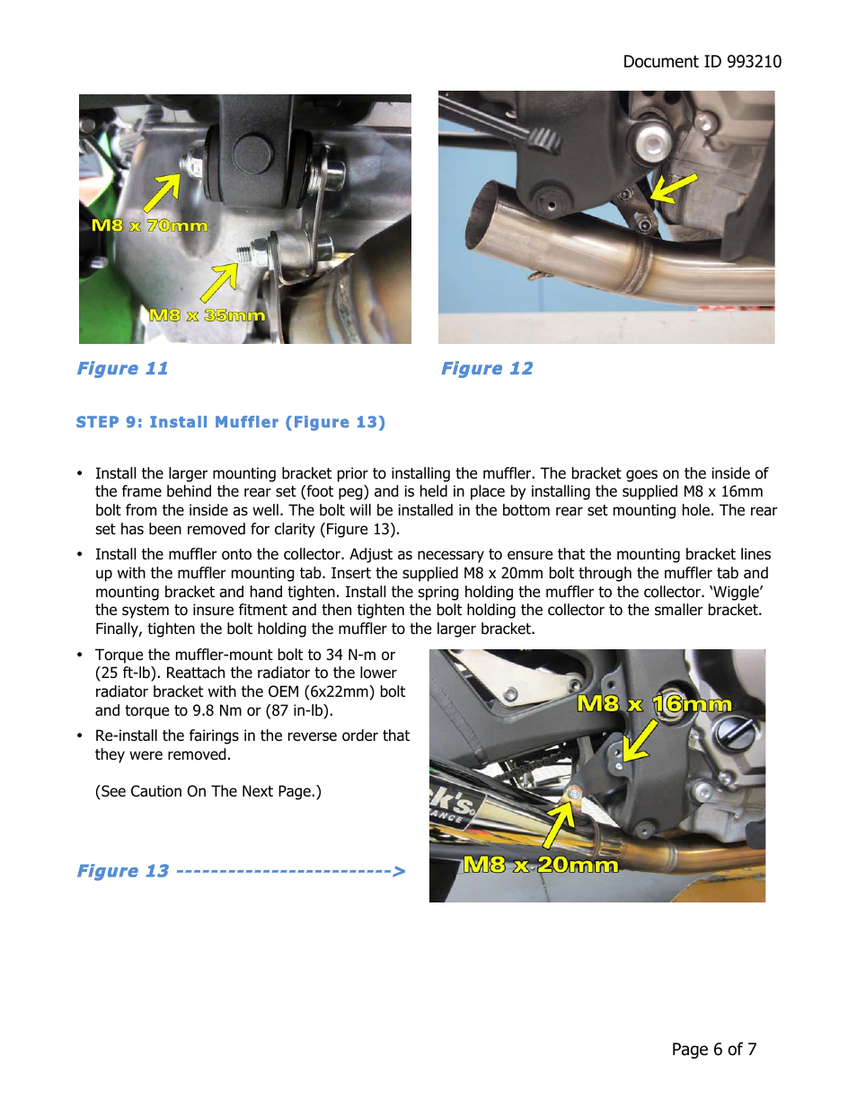 Brocks Performance Alien Head 2 Full System 14" Muffler ZX-10R (11-14) User Manual | Page 6 / 7