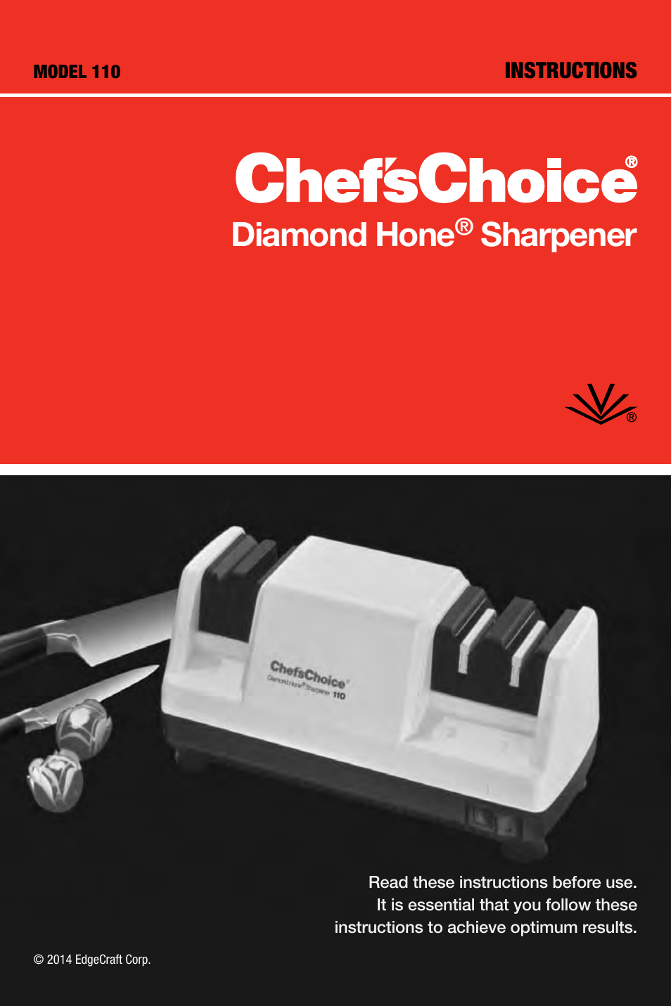 Edgecraft Chef's Choice 110 User Manual | 8 pages