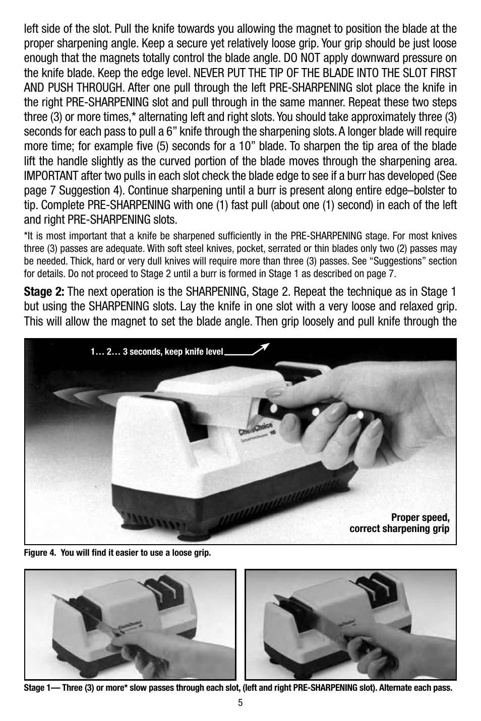 Edgecraft Chef's Choice 110 User Manual | Page 5 / 8