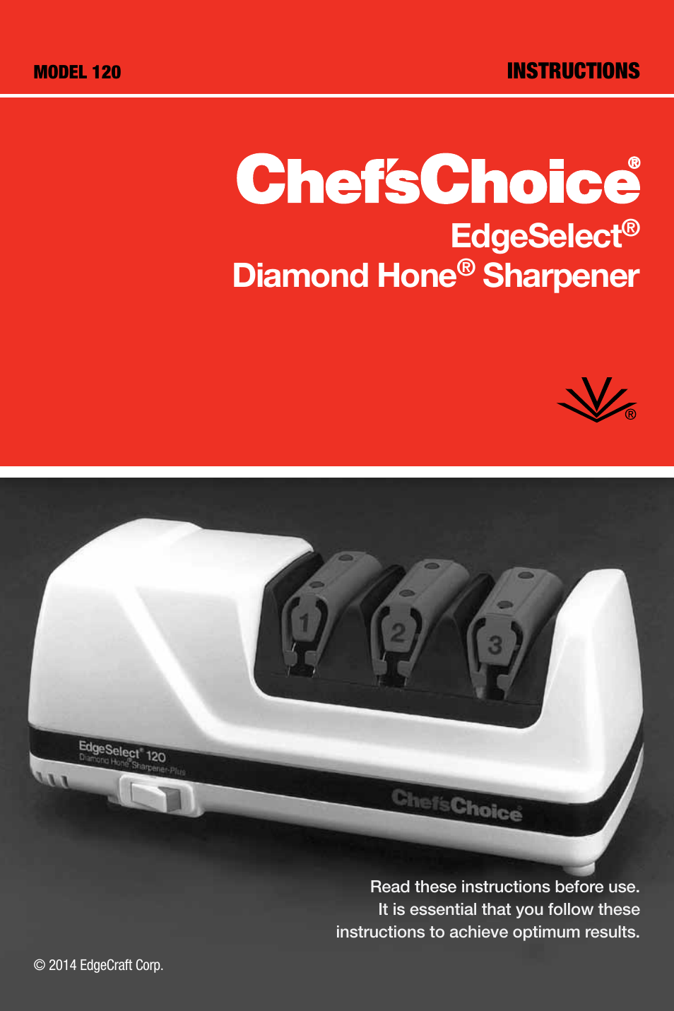 Edgecraft Chef's Choice 120 User Manual | 12 pages
