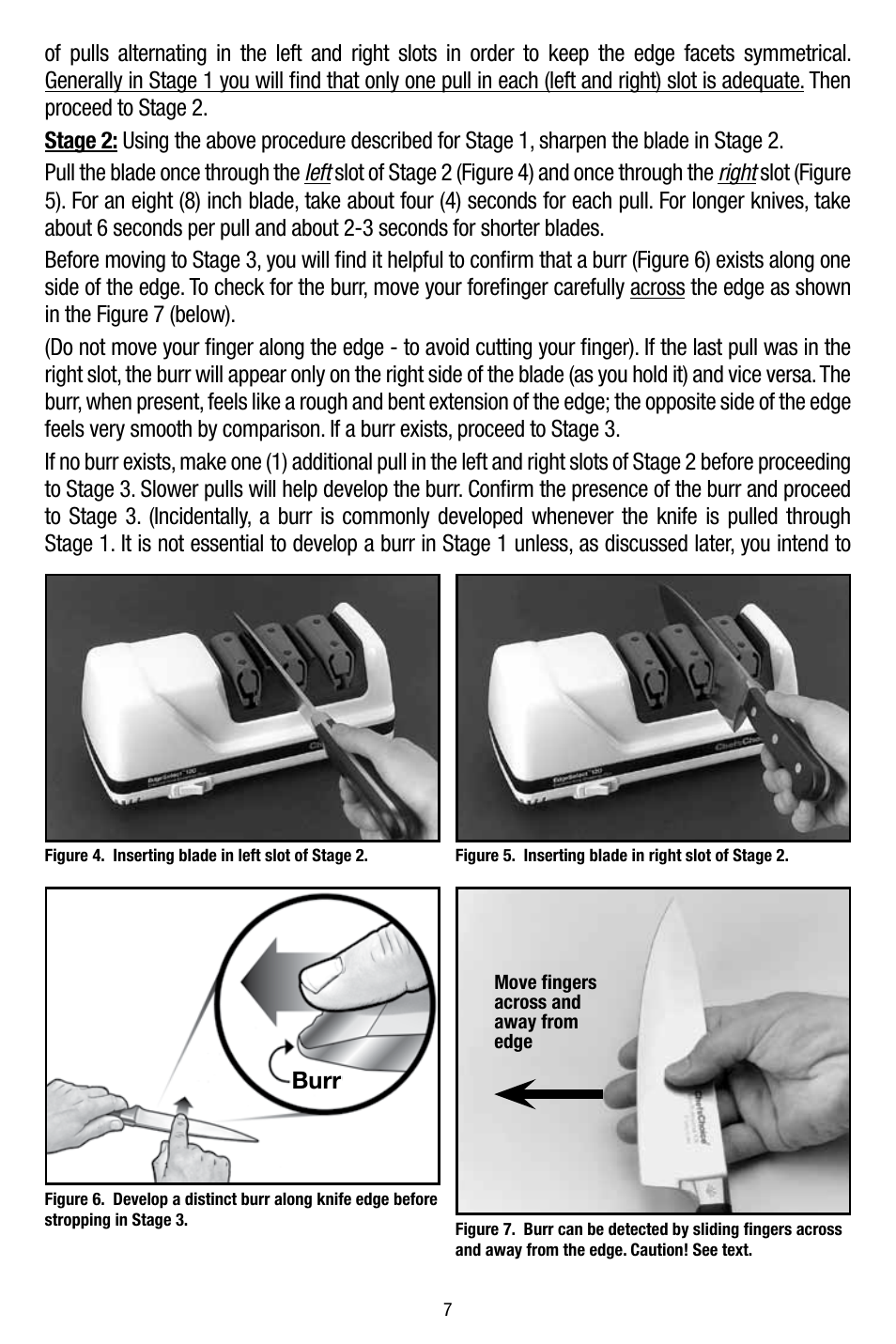 Burr | Edgecraft Chef's Choice 120 User Manual | Page 7 / 12