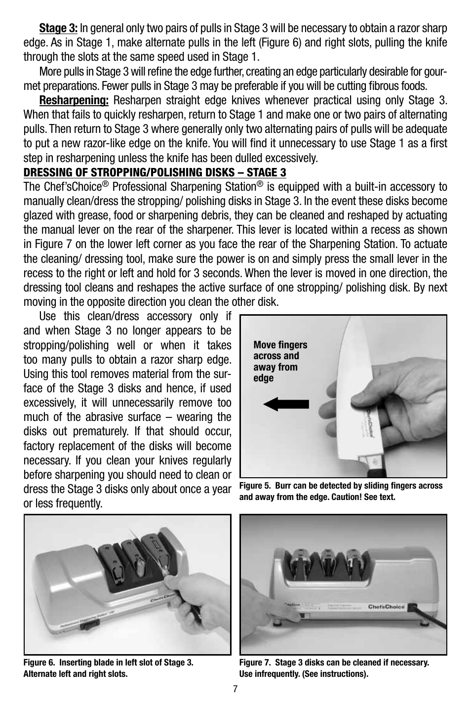 Edgecraft Chef's Choice 130 User Manual | Page 7 / 12