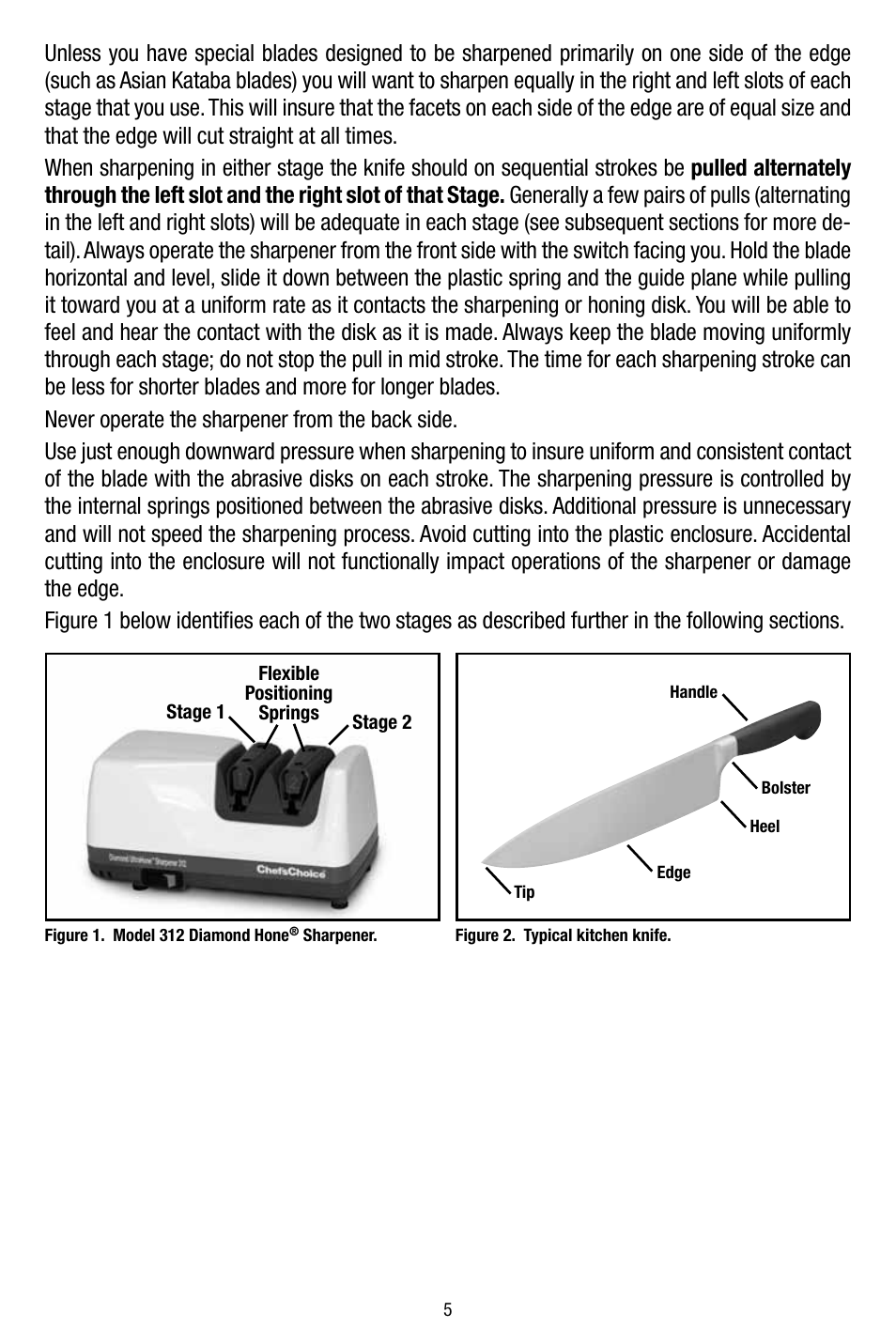 Edgecraft Chef's Choice 312 User Manual | Page 5 / 12