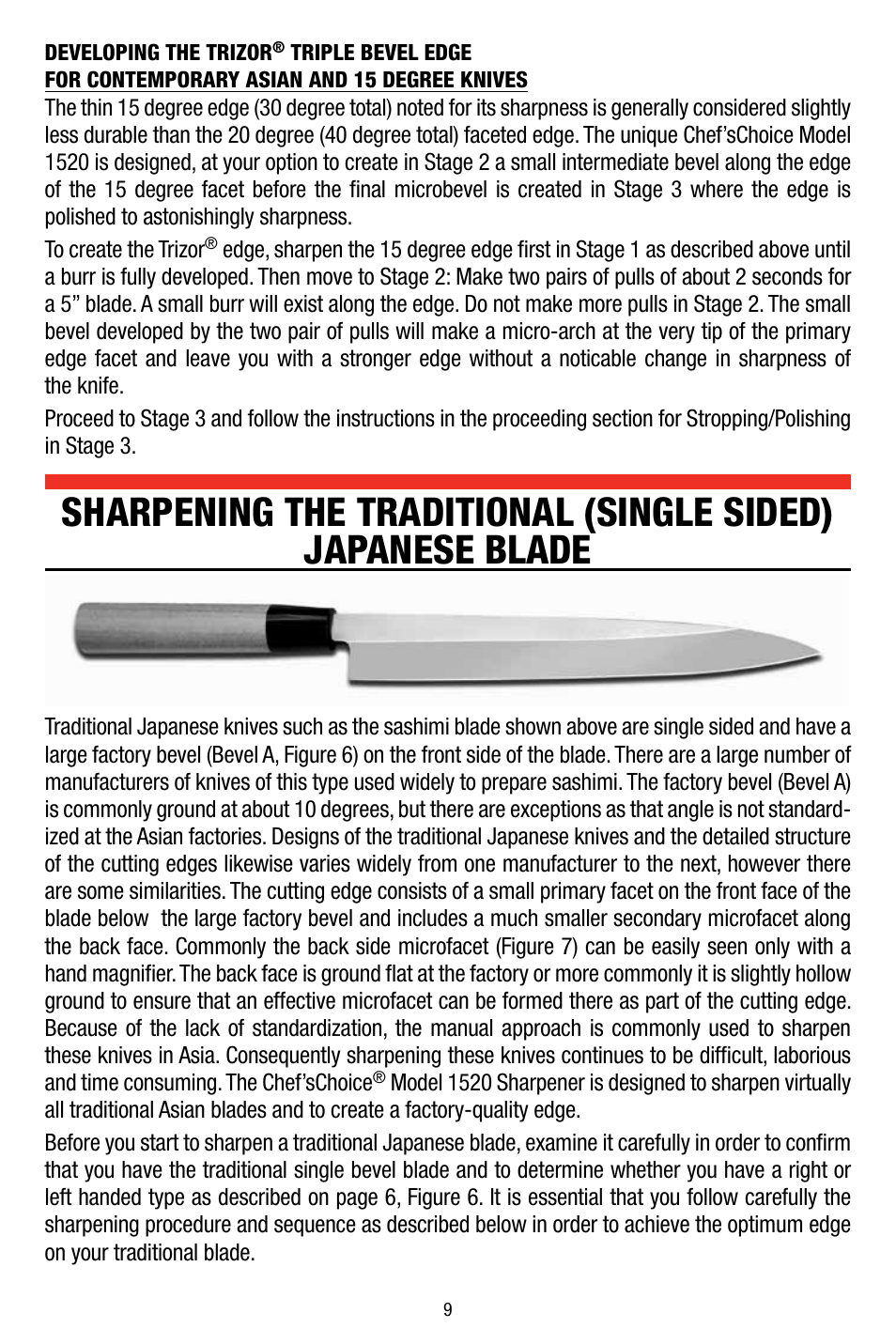 Edgecraft Chef's Choice 1520 User Manual | Page 9 / 16
