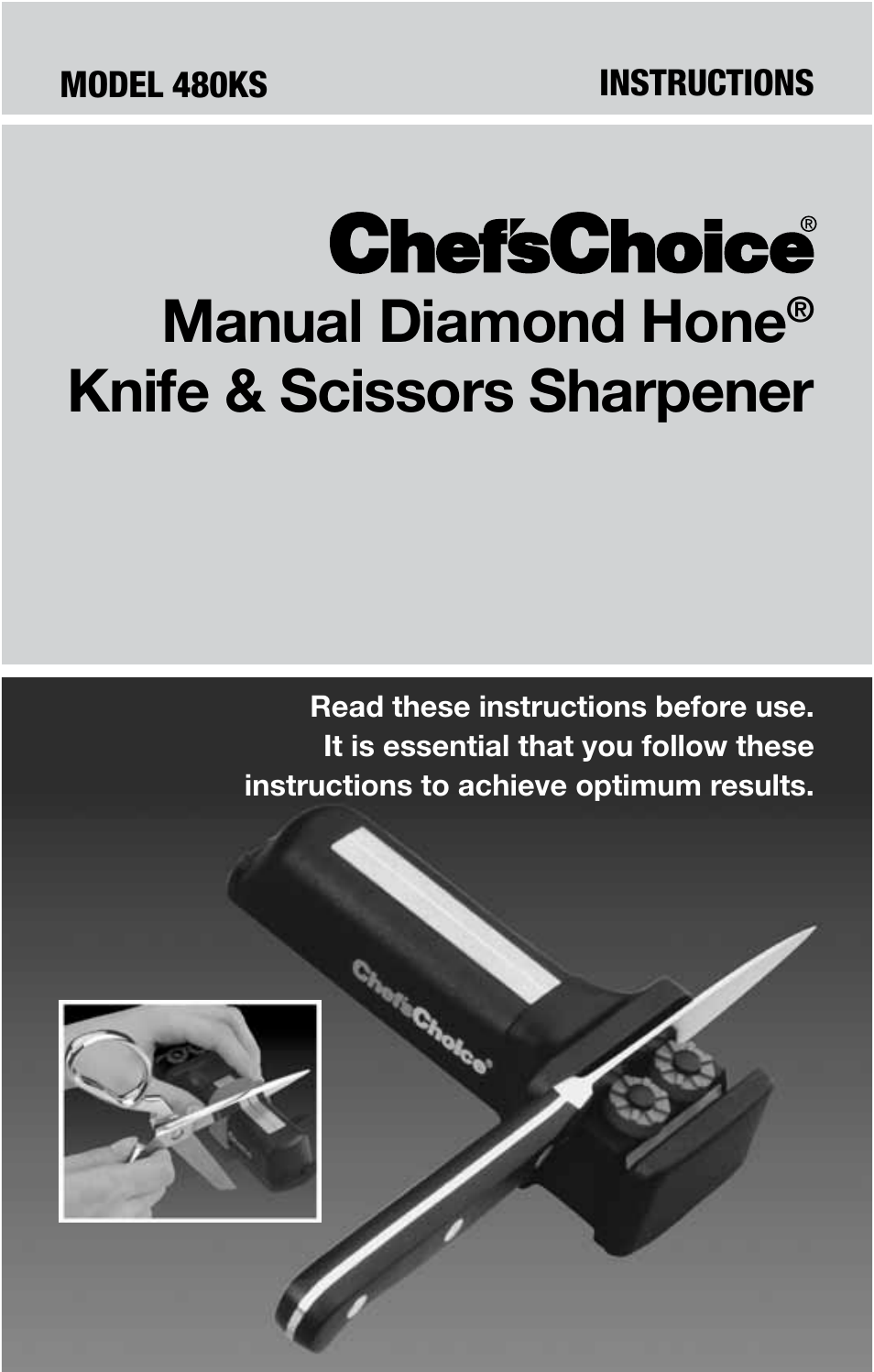 Edgecraft Chef's Choice 480KS User Manual | 12 pages