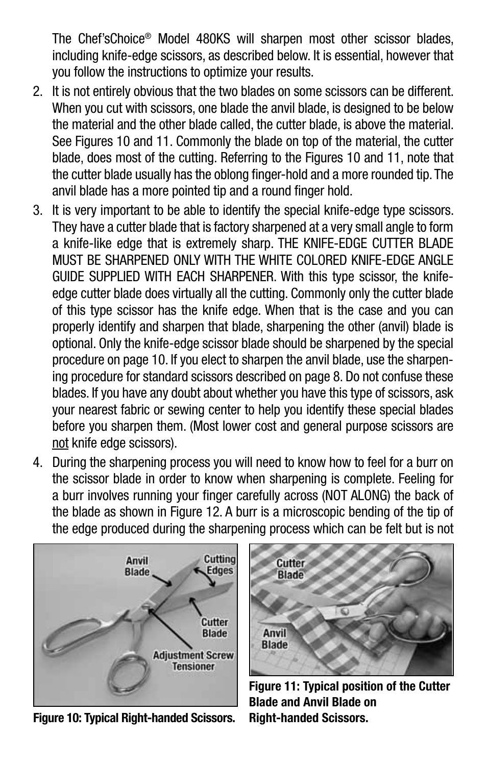 Edgecraft Chef's Choice 480KS User Manual | Page 6 / 12