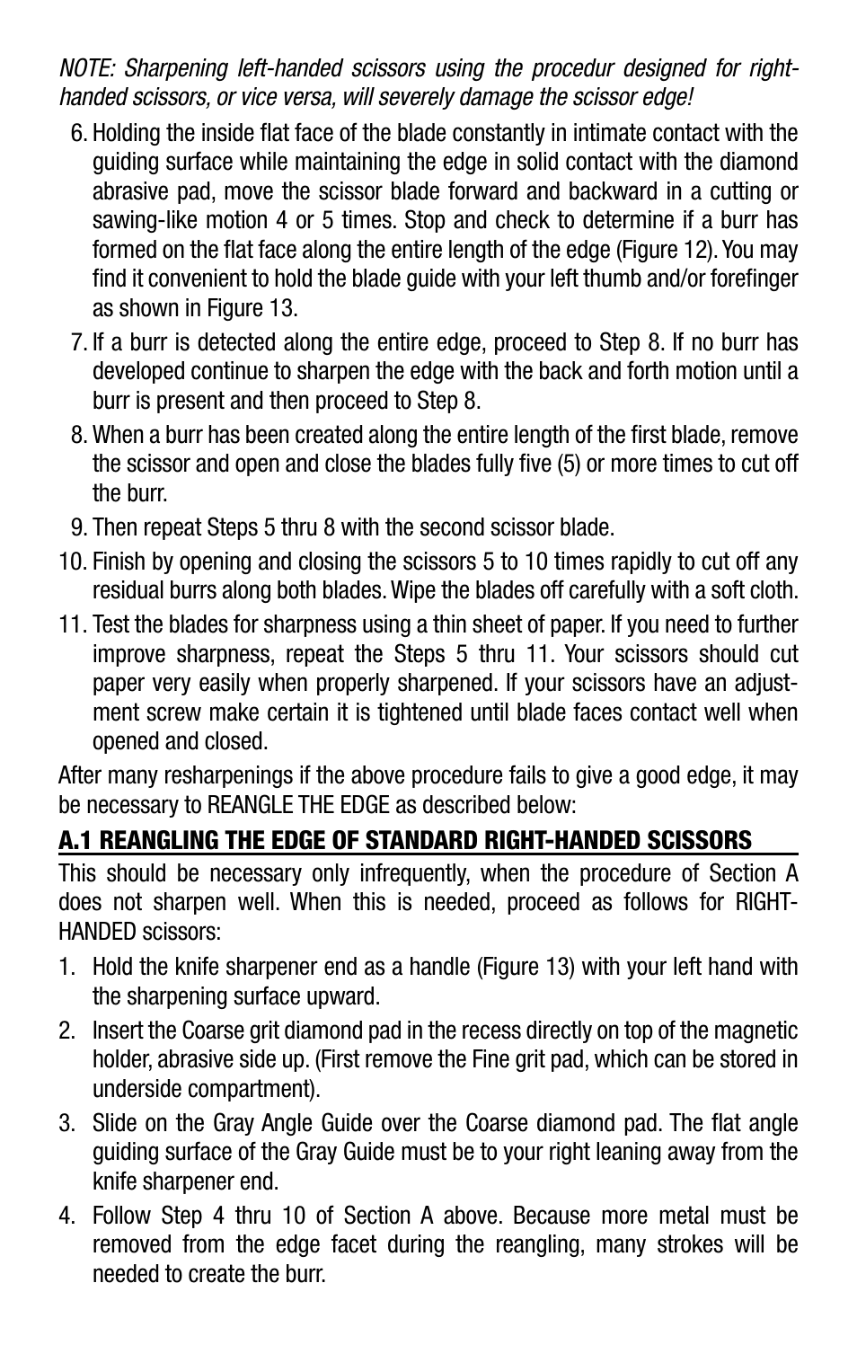Edgecraft Chef's Choice 480KS User Manual | Page 9 / 12