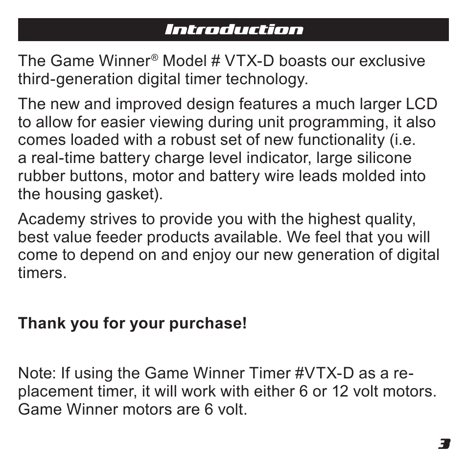 Wildgame Innovations VTX-D User Manual | Page 3 / 16