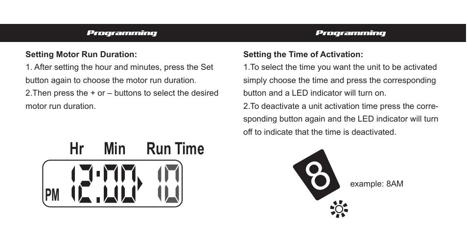 Xa-timer-booklet-pg3, Pm hr min run time | Wildgame Innovations XA-timer User Manual | Page 4 / 6