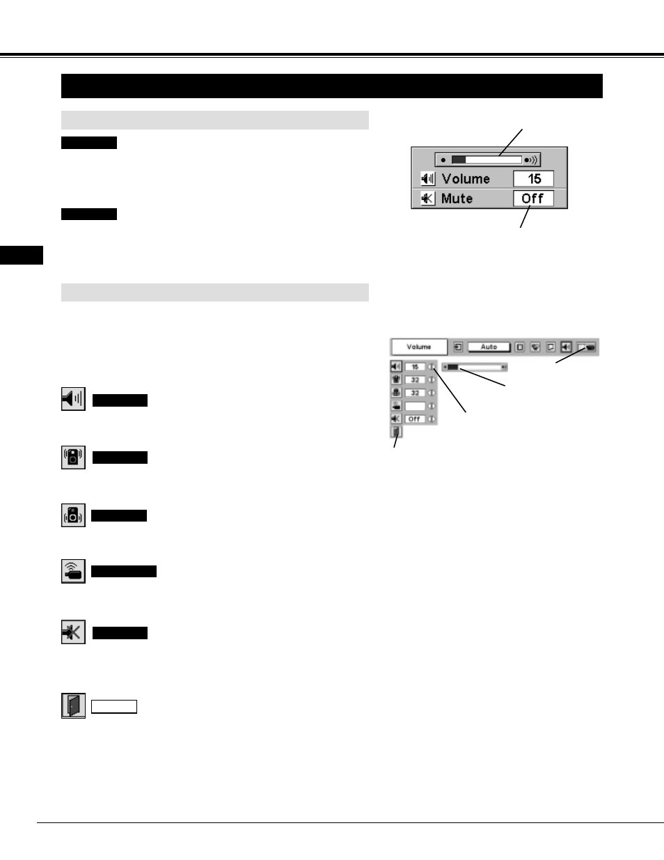 Sound adjustment, Basic operation, Direct operation menu operation | Ask Proxima Pro AV 9500 User Manual | Page 24 / 52