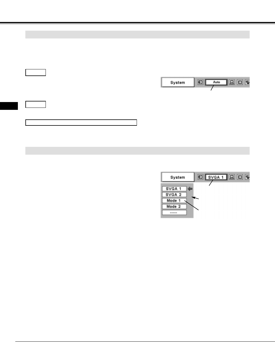 Computer input, Select computer system manually, Automatic multi-scan system | Ask Proxima Pro AV 9500 User Manual | Page 26 / 52