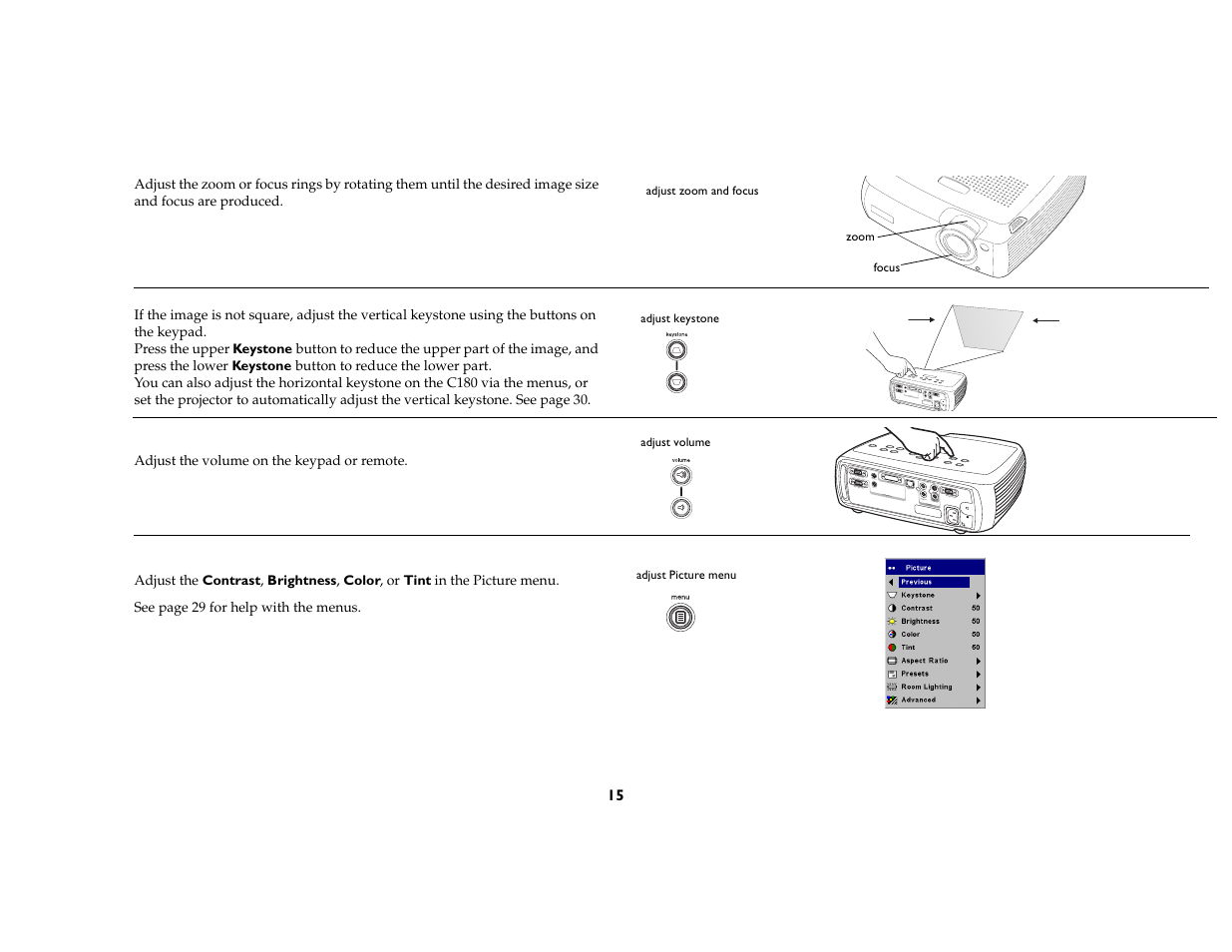 Ask Proxima C180 UG User Manual | Page 16 / 49