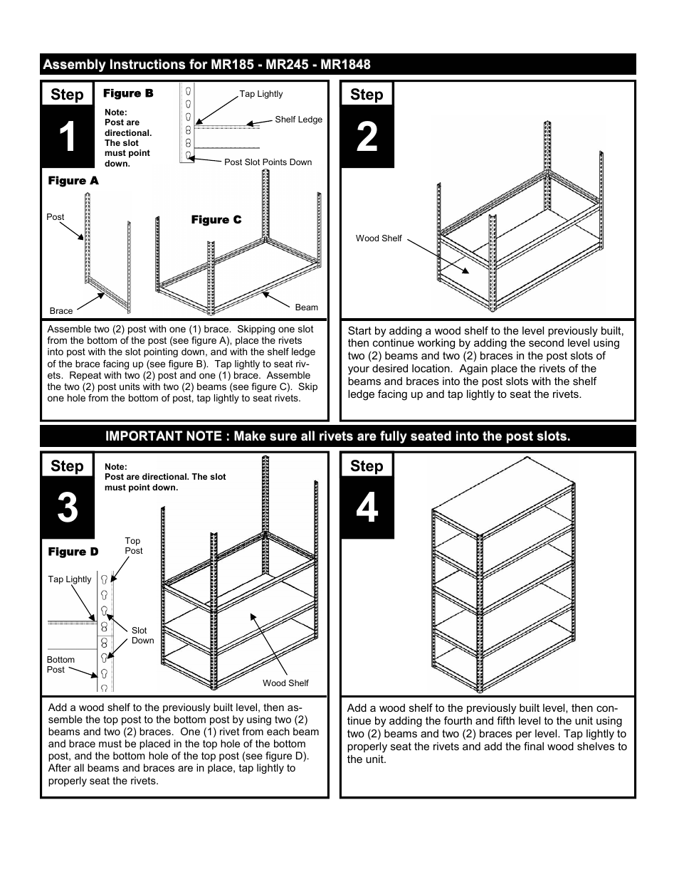 Edsal MR1848 User Manual | Page 2 / 2
