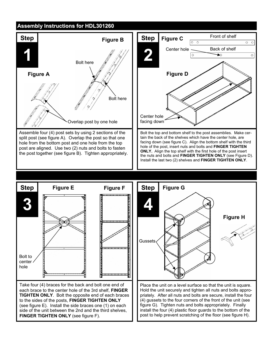 Edsal HDL301260 User Manual | Page 2 / 2