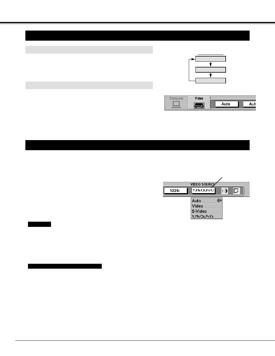 32 video mode, Selecting video mode, Selecting video source | Ask Proxima 9280 User Manual | Page 32 / 48