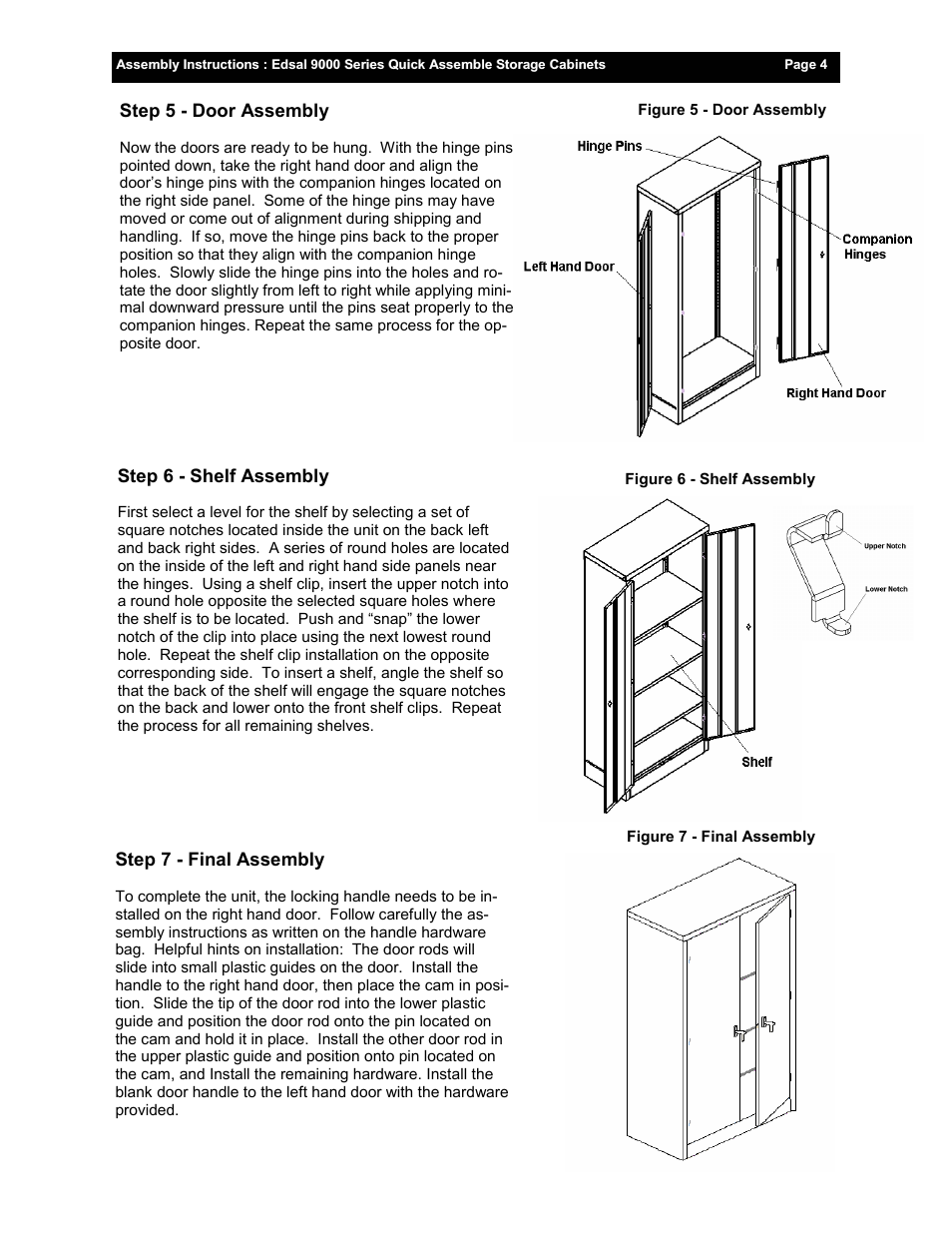 Edsal 9000 User Manual | Page 4 / 4
