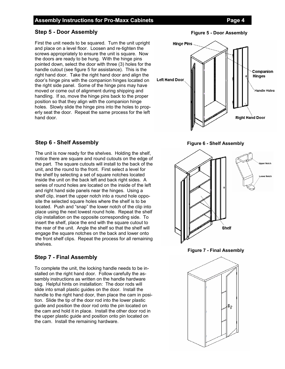 Edsal Promaxx CB721836 User Manual | Page 4 / 4