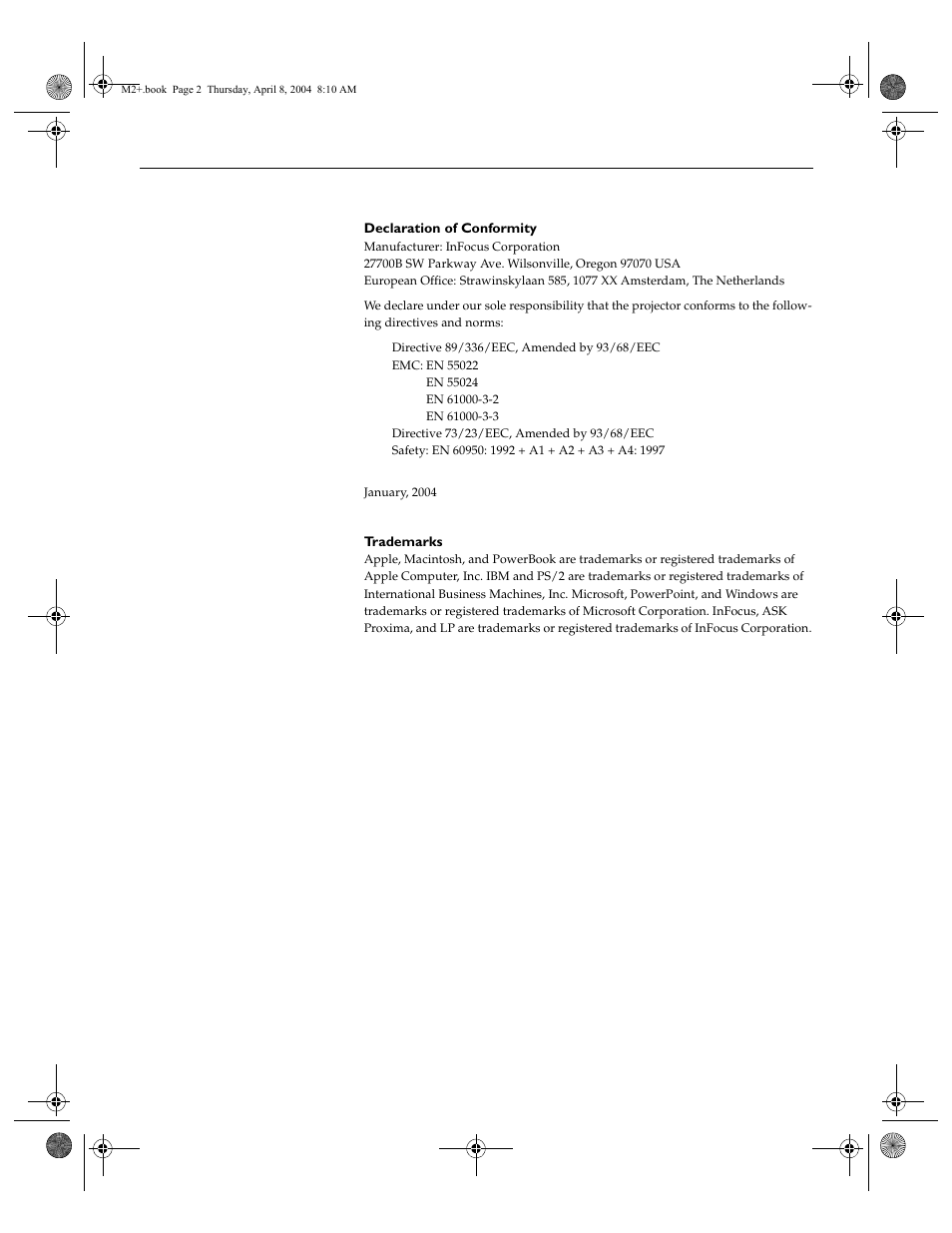 Ask Proxima M2+ User Manual | Page 3 / 51