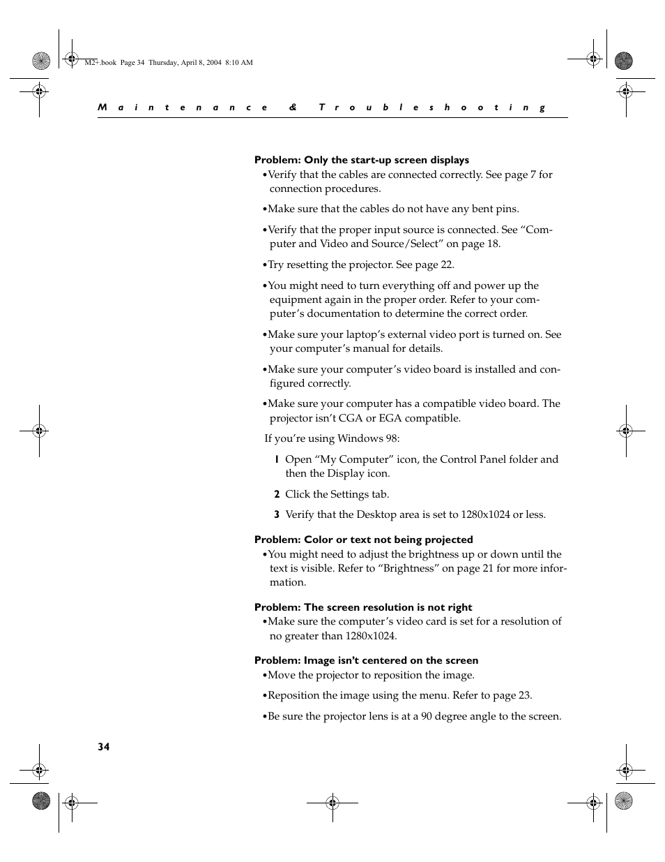 Ask Proxima M2+ User Manual | Page 41 / 51