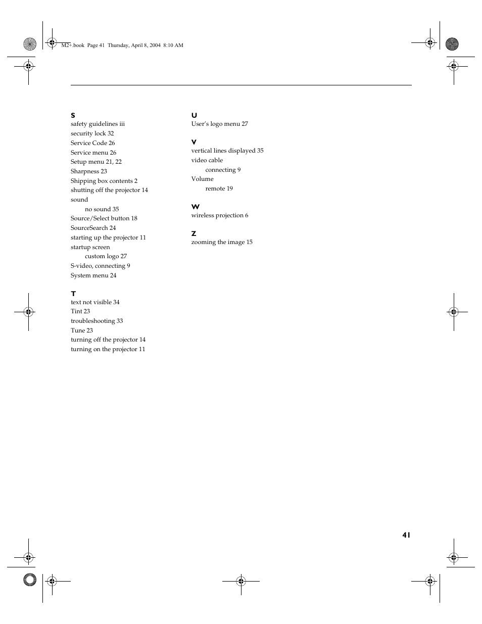 Ask Proxima M2+ User Manual | Page 48 / 51
