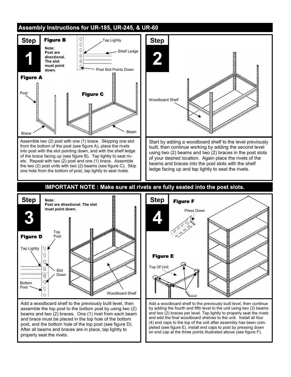 Edsal UR185 User Manual | Page 2 / 2