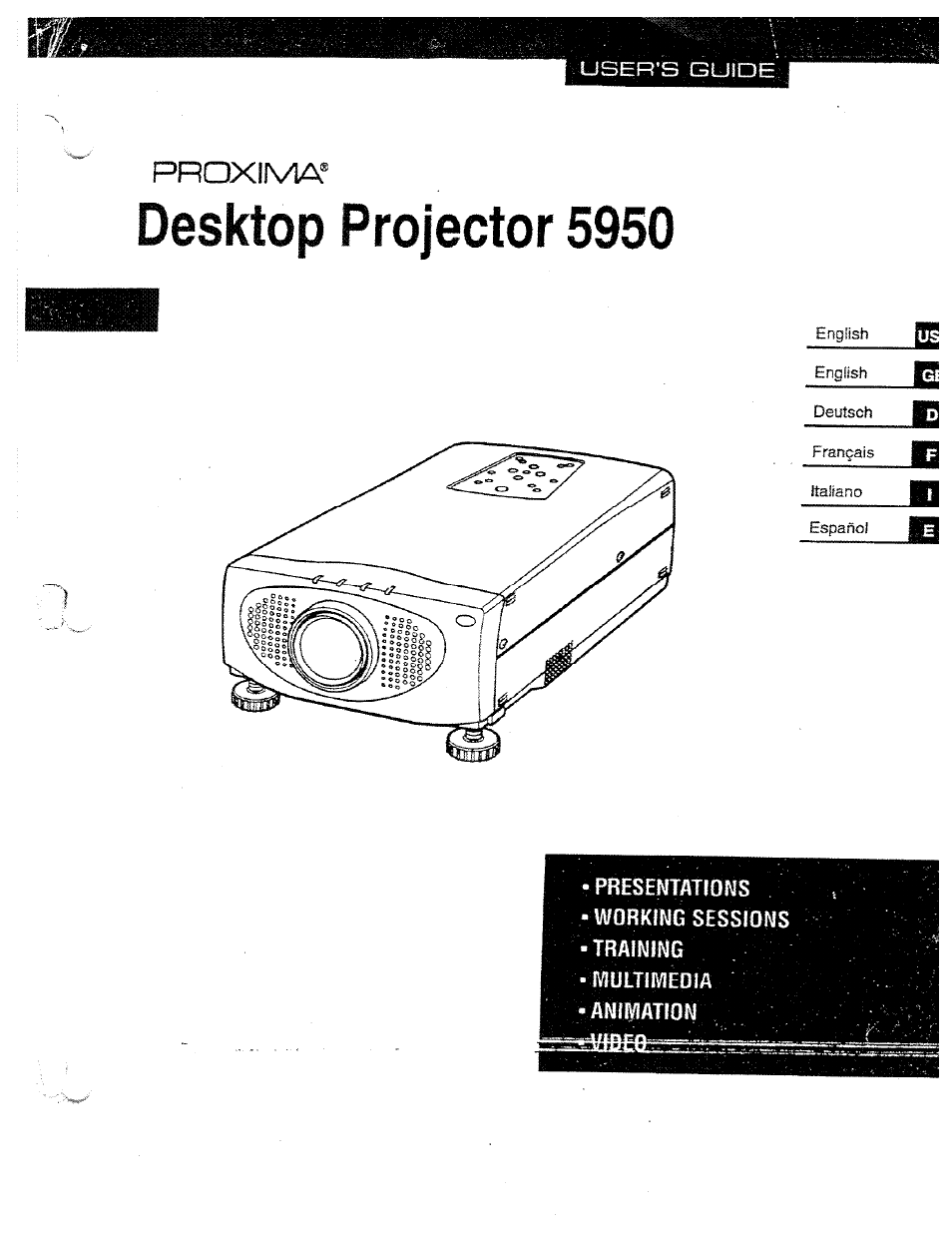 Ask Proxima DP5950 User Manual | 50 pages