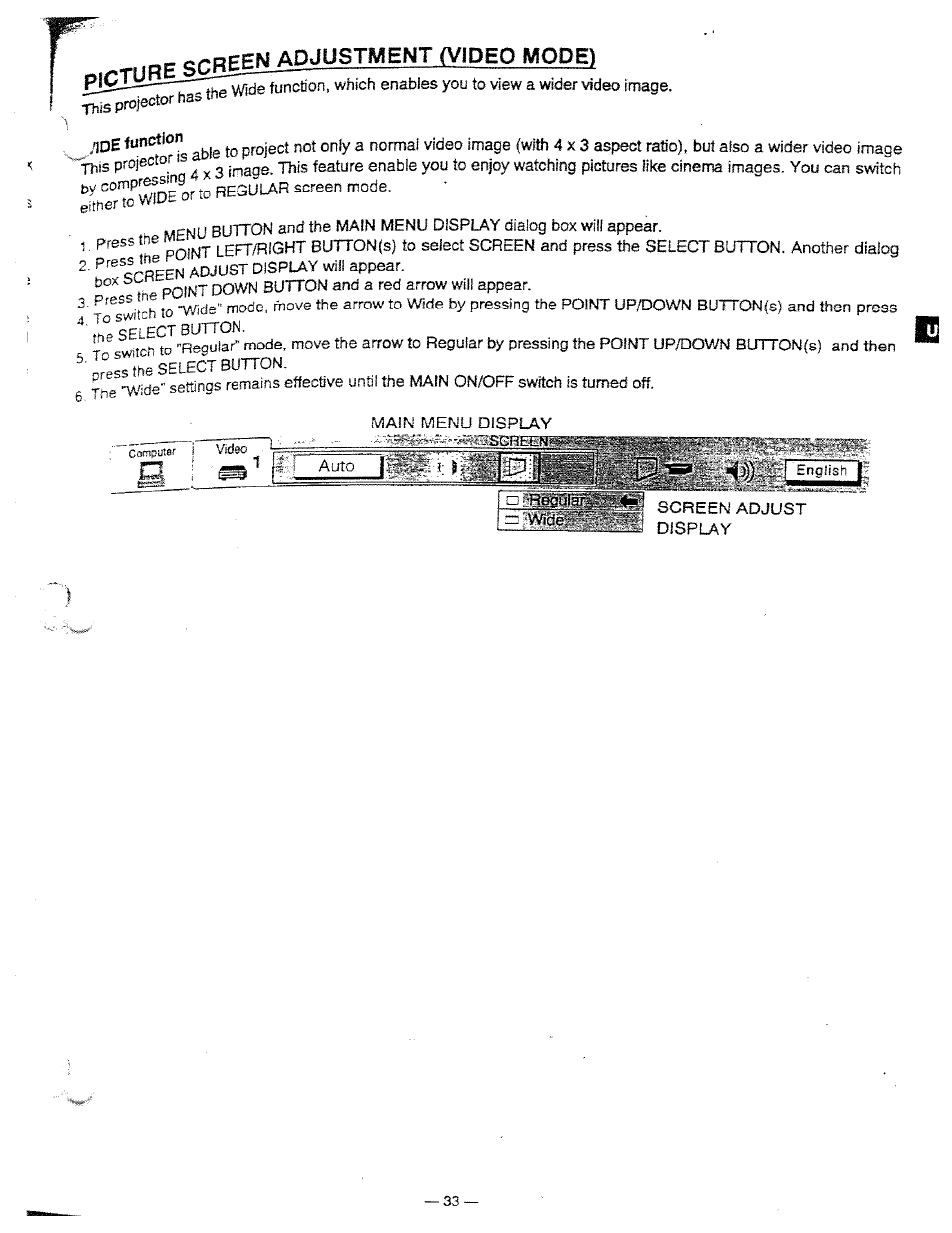 Screen mode ““ng, Image | Ask Proxima DP5950 User Manual | Page 33 / 50