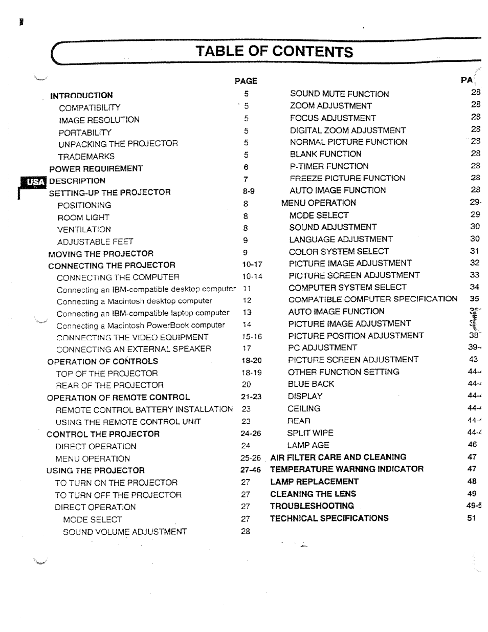 Ask Proxima DP5950 User Manual | Page 4 / 50