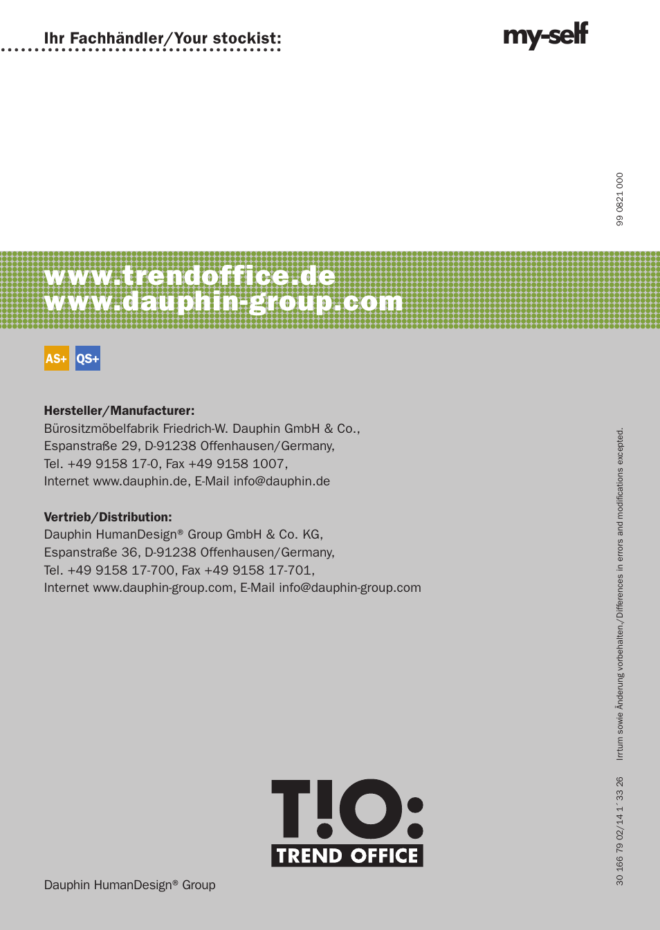 My-self | Trendoffice my-self User Manual | Page 21 / 21