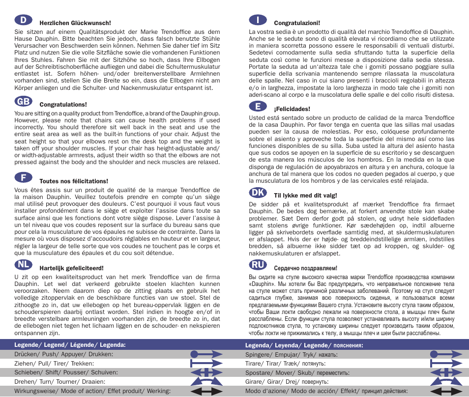 Nl f gb d i ru e dk | Trendoffice dat-o User Manual | Page 2 / 17