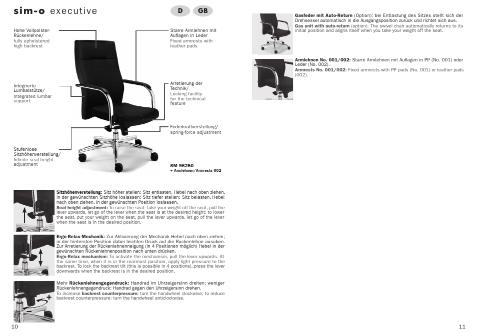 Sim-o executive | Trendoffice sim-o ER User Manual | Page 6 / 25