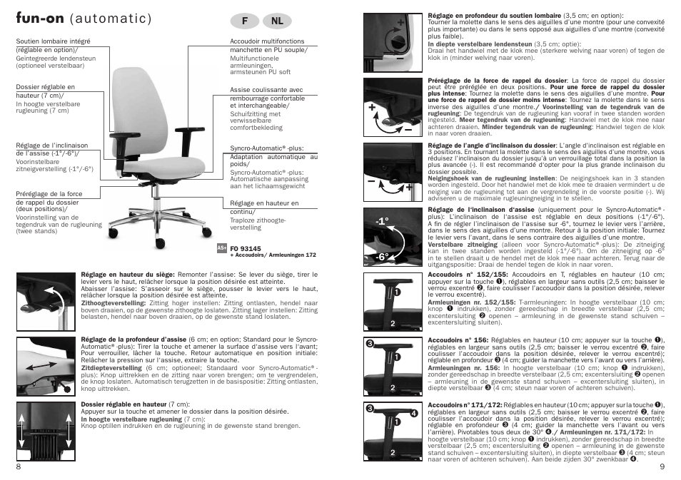 Fun-on (automatic), Nl f | Trendoffice fun-on User Manual | Page 5 / 13