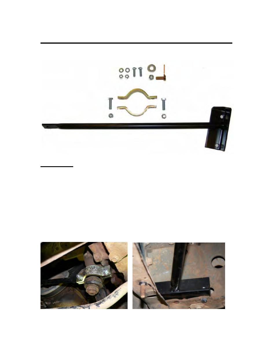 Rugged Ridge Heavy Duty Steering Box Brace, 84-01 Jeep Cherokee (XJ) User Manual | 3 pages