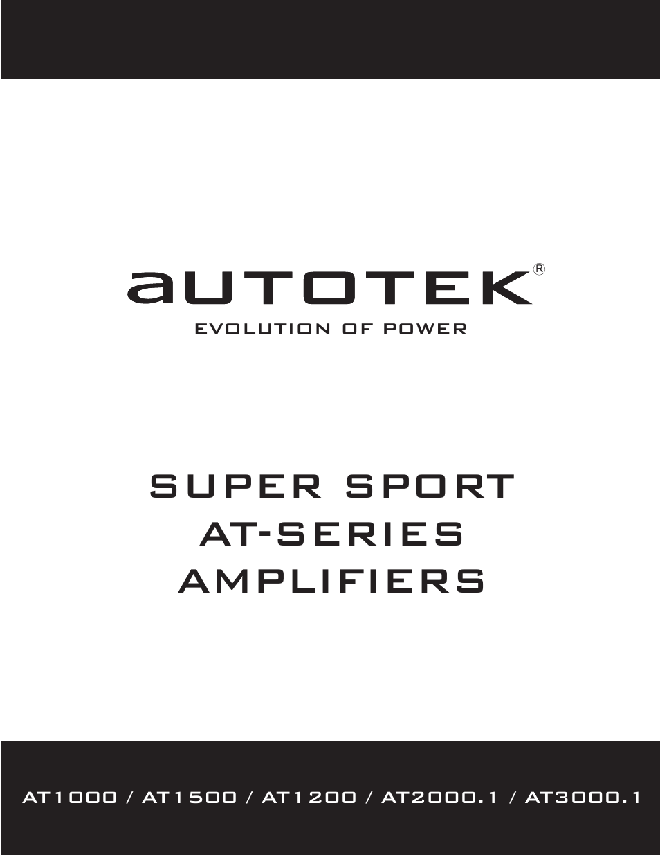 AutoTek Super Sport AT1000 User Manual | 13 pages