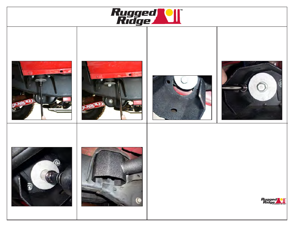 Rugged Ridge RRC Rocker Guards, Black, 07-14 Jeep Wrangler Unlimited (JK) User Manual | 1 page