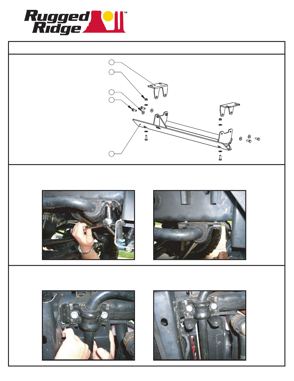 Rugged Ridge Steering Component Skid Plate, 07-14 Jeep Wrangler (JK) User Manual | 2 pages
