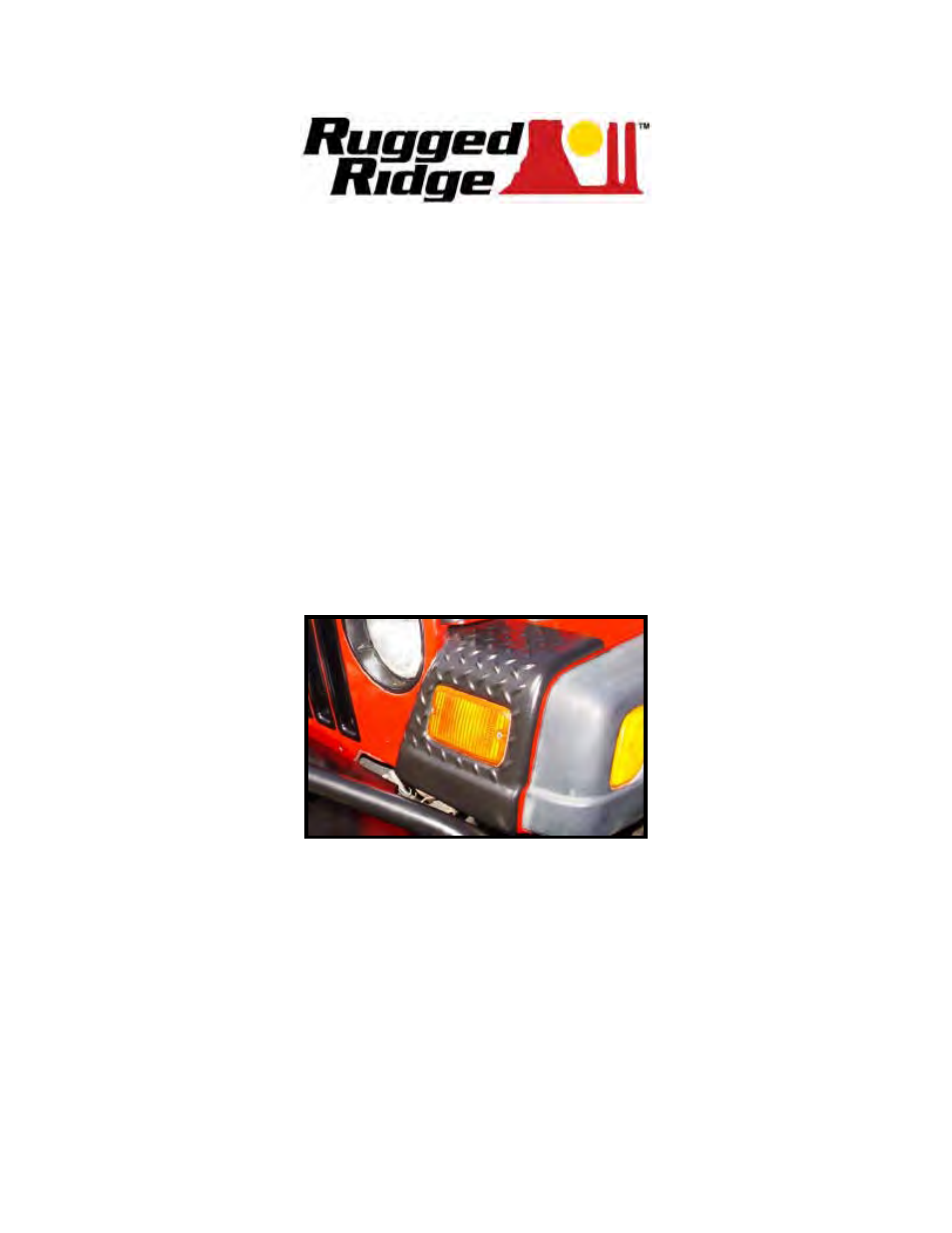 Rugged Ridge Front Fender Guards, Body Armor, 97-06 Jeep Wrangler User Manual | Page 2 / 2