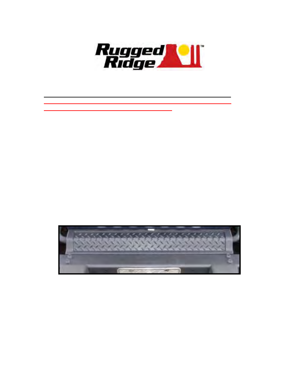 Rugged Ridge 6-Piece Body Armor Kit, 97-06 Jeep Wrangler (TJ) User Manual | Page 10 / 10