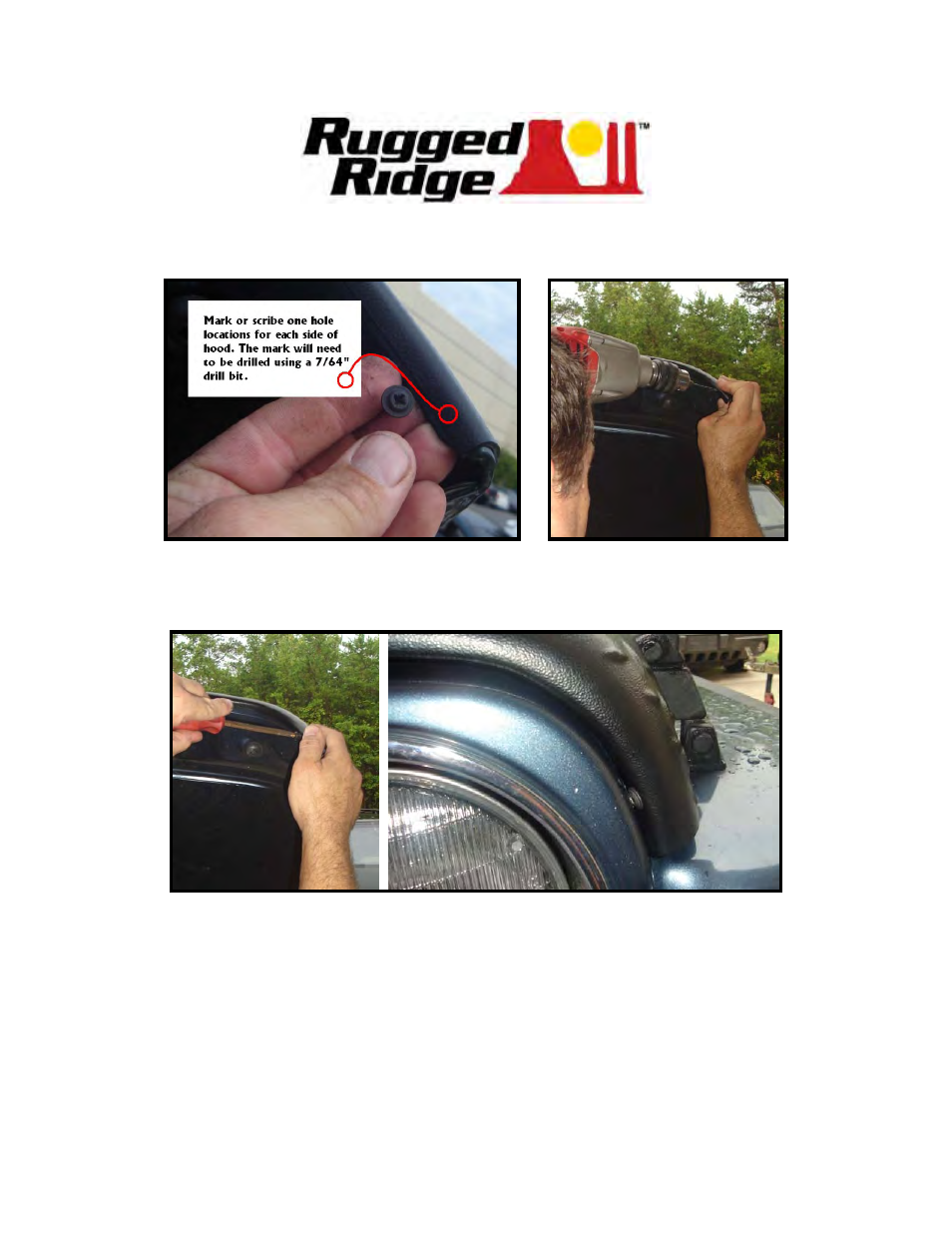 Rugged Ridge 6-Piece Body Armor Kit, 97-06 Jeep Wrangler (TJ) User Manual | Page 4 / 10