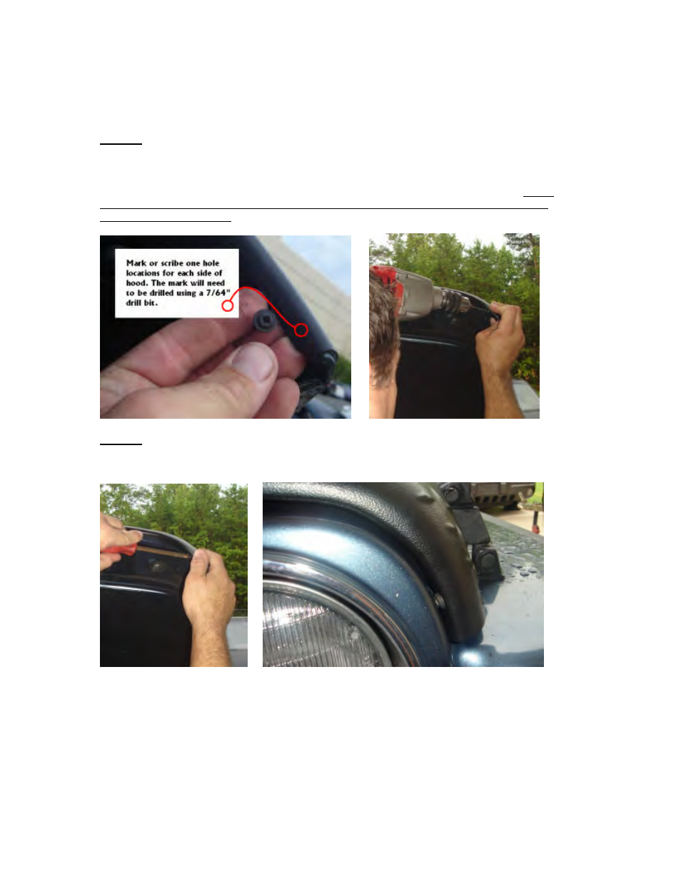 Step.6, Step.7 | Rugged Ridge Hood Guard, Body Armor, 97-06 Jeep Wrangler User Manual | Page 2 / 2