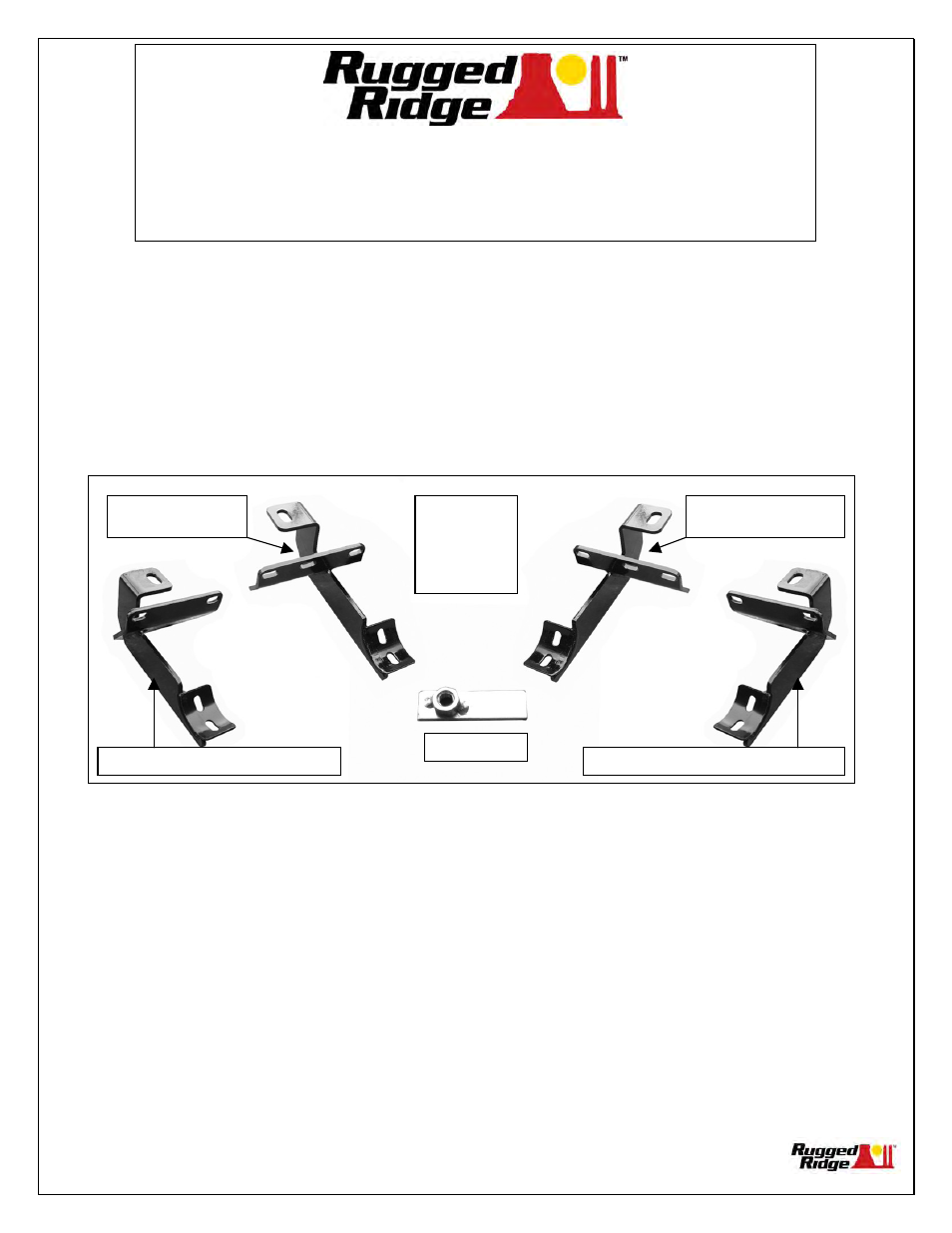 Rugged Ridge 3-Inch Round Tube Side Steps, Black, 07-14 Jeep Wrangler (JK) User Manual | 2 pages