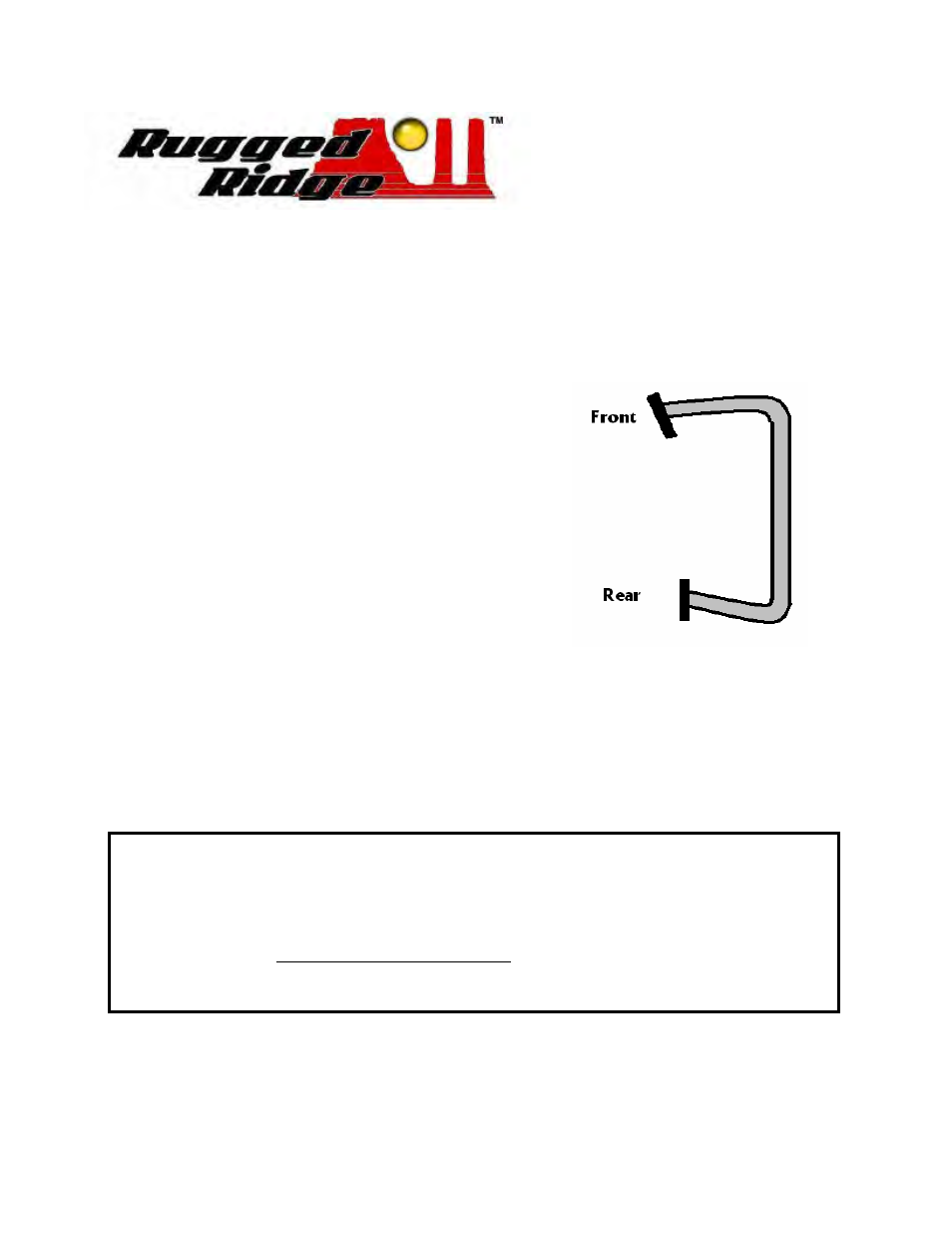 Rugged Ridge Nerf Bars, Black, 76-86 Jeep CJ7 User Manual | 1 page