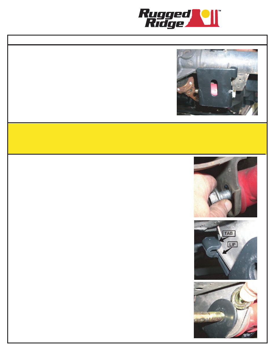 Rugged Ridge Front Lower Control Arm Skidplates, 07-14 Jeep Wrangler (JK) User Manual | 1 page