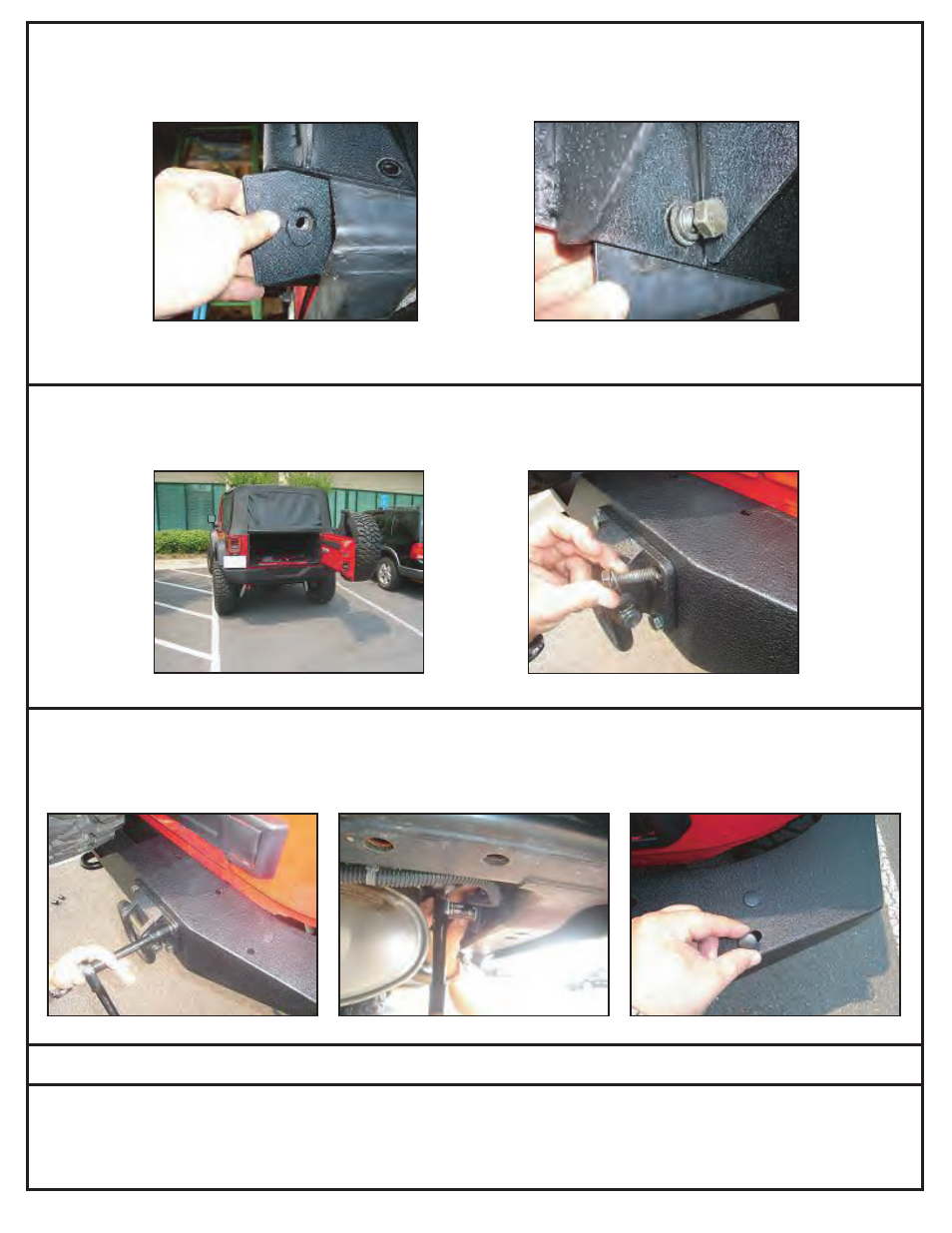 Rugged Ridge XHD Rear Bumper, Textured Black, 07-14 Jeep Wrangler User Manual | Page 2 / 2